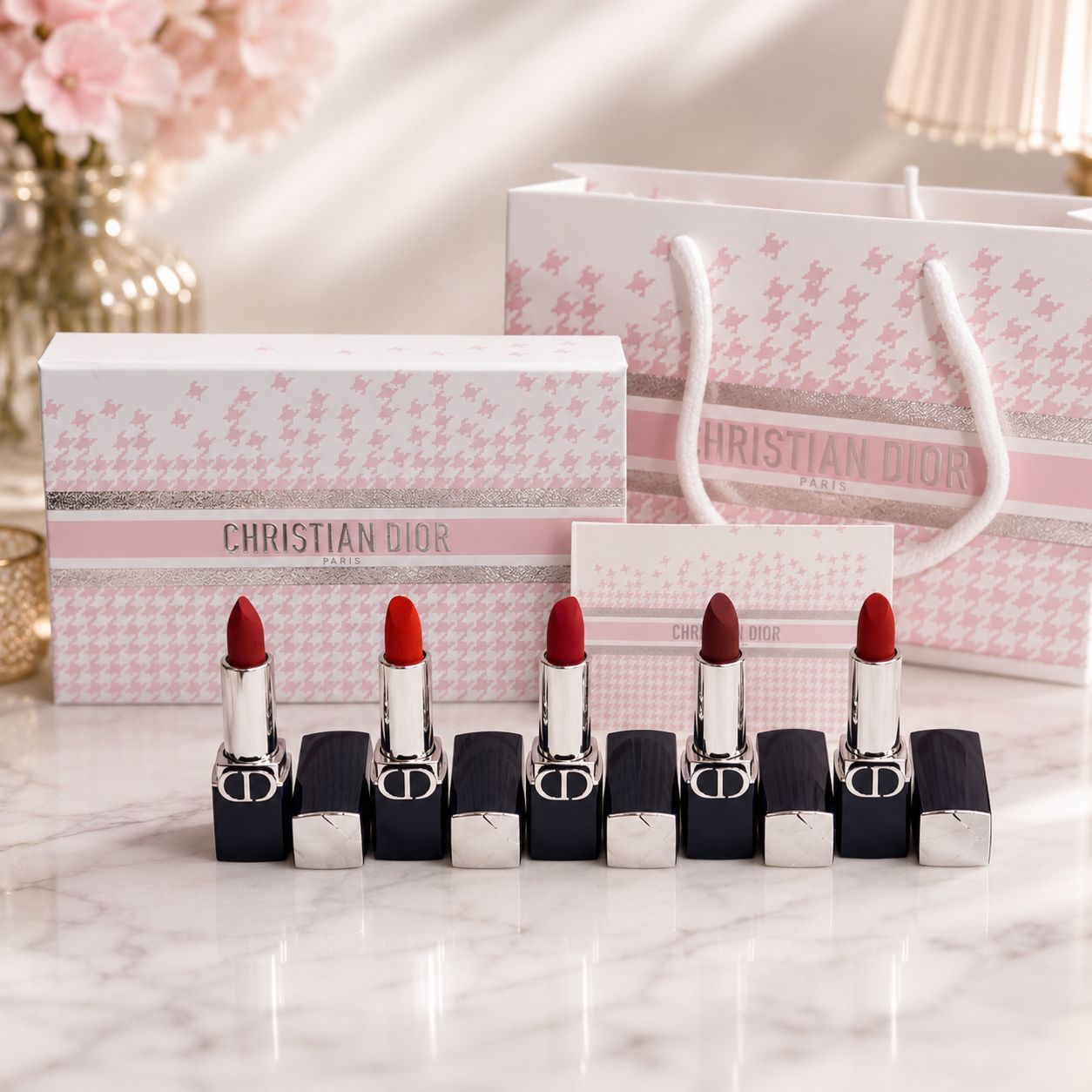 CHRISTIAN DIOR 5 IN 1 LIPSTICK SET