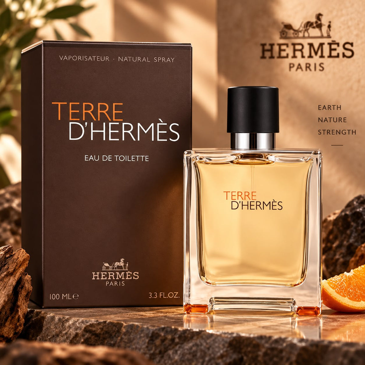Hermes Terre d'Hermès Eau De Toilette Natural Spray for Men 100ml
