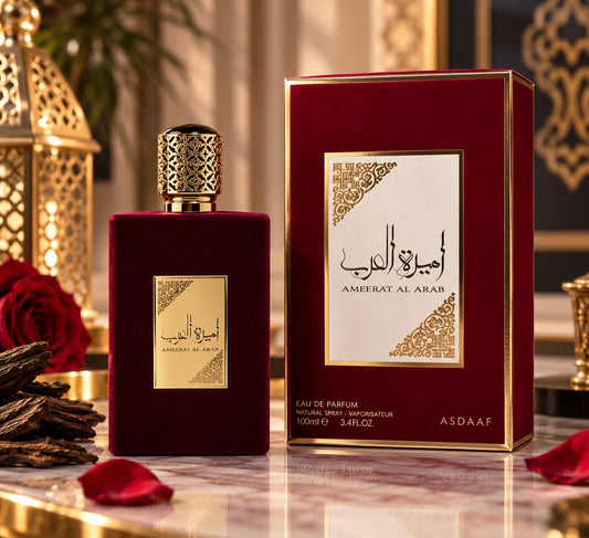 Latafa Perfume Jasmine Rose Musk Red bottle 100ml