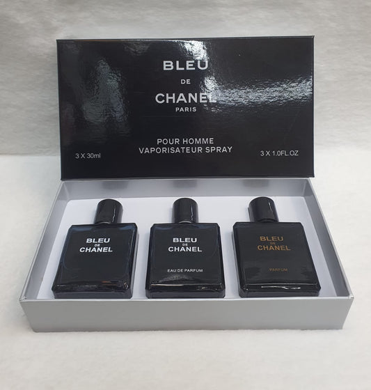 BLEU DE CHANEL 3 IN 1 GIFT SET 3×40ML