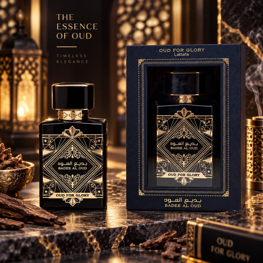 Latafa Fragrance Black Glory Ewood 100ml Bade'e Al Oud Oud for Gloryl